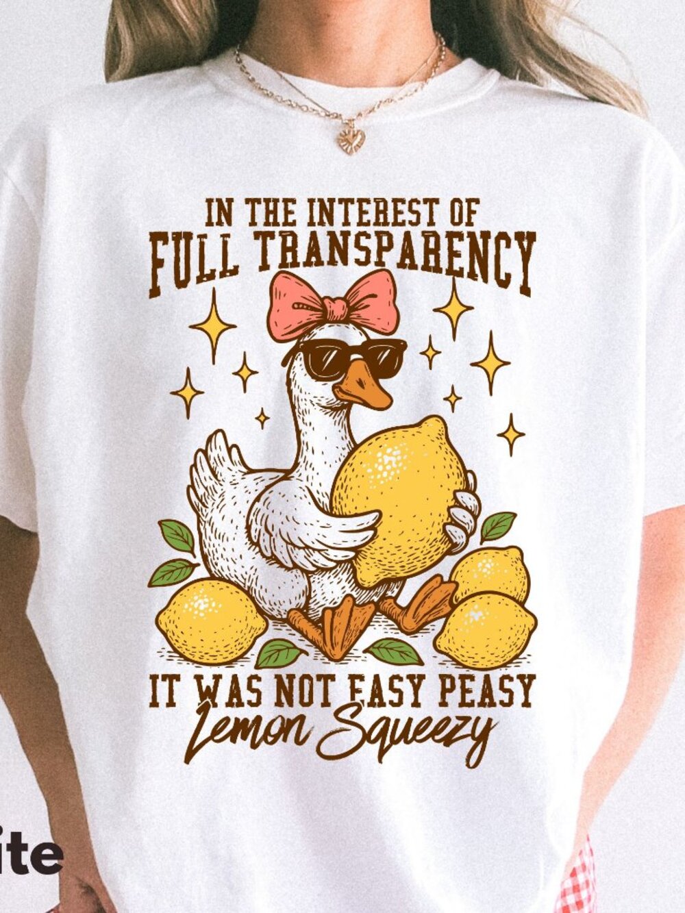 NEW Funny Retro Duck Shirt Not Easy Peasy Lemon Squeezy T-Shirt - GREAT GIFT!